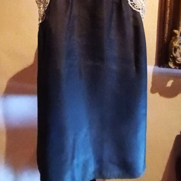 Lui Jo Gray/Cream Silk/Crochet Sleeveless Top - EU 42/US M - Picture 3 of 4